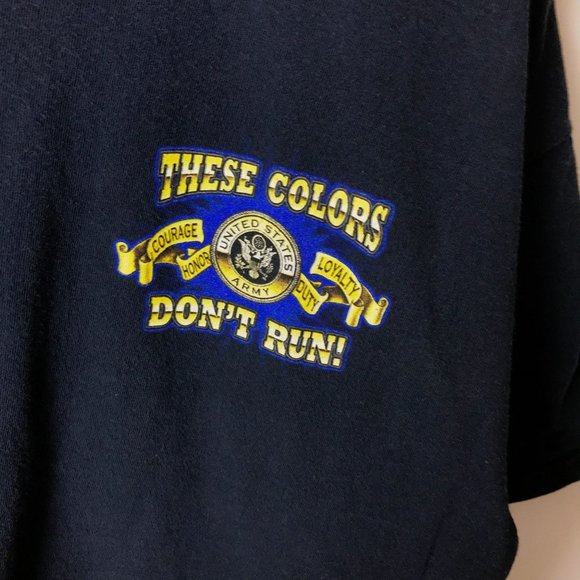 Vintage United States Army T Shirt Adult Black XL Extra Large Y2K Graphic Tee - Picture 8 of 16